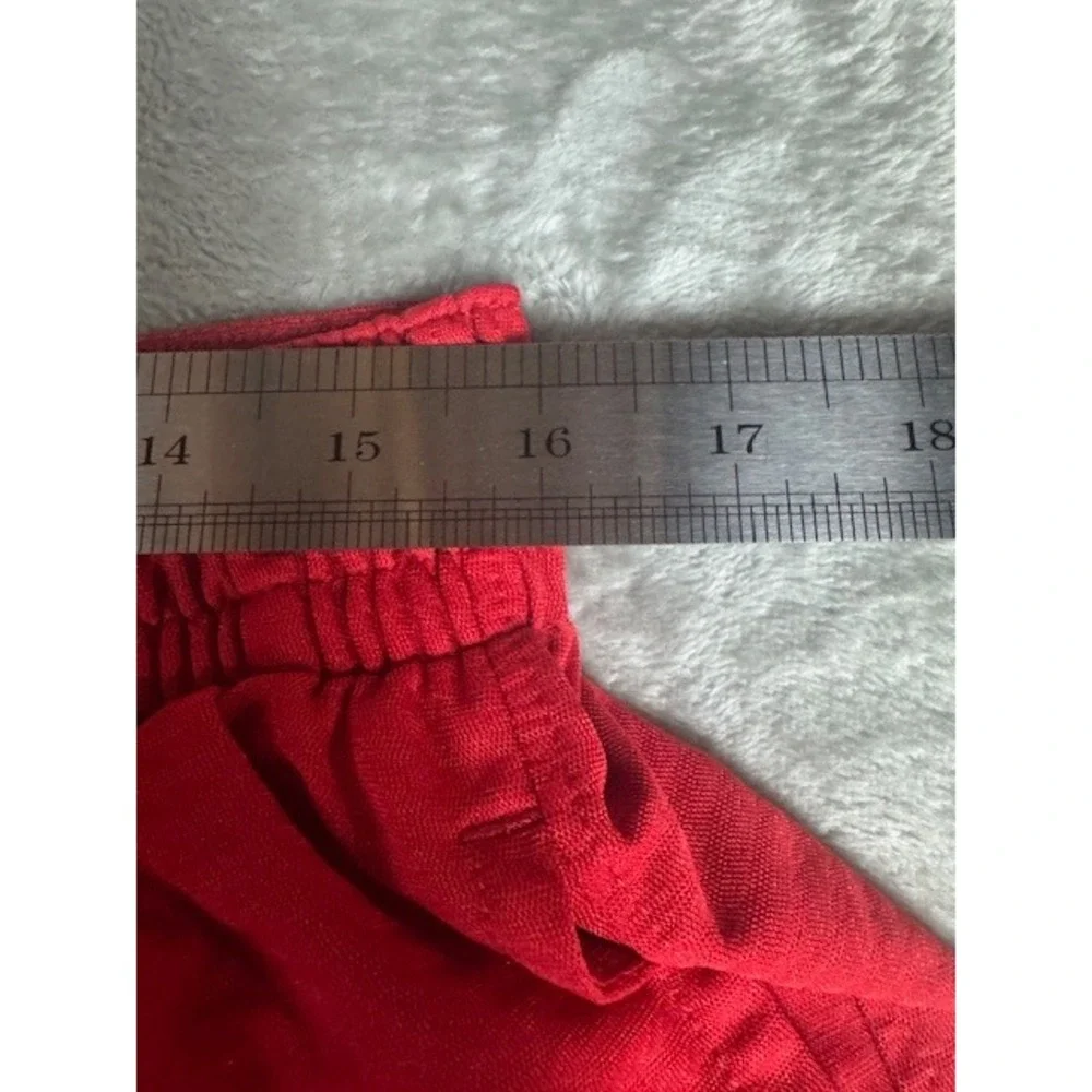 Nike Athletic Shorts Mens XXL Red Mesh‎ Basketball Swoosh Pockets Drawstring